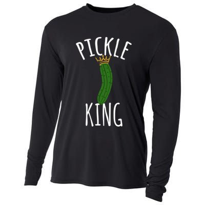 Pickle King Pickles Vegan Pickle Gift Cooling Performance Long Sleeve Crew