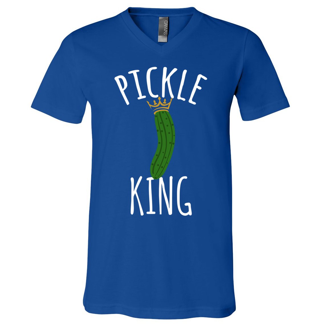 Pickle King Pickles Vegan Pickle Gift V-Neck T-Shirt