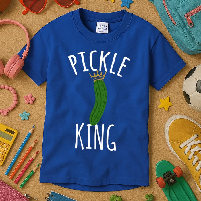 Pickle King Pickles Vegan Pickle Gift Kids T-Shirt