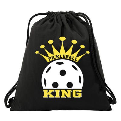 Pickleball King Paddles Player Gift Drawstring Bag