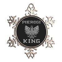 Pierogi King Metallic Star Ornament