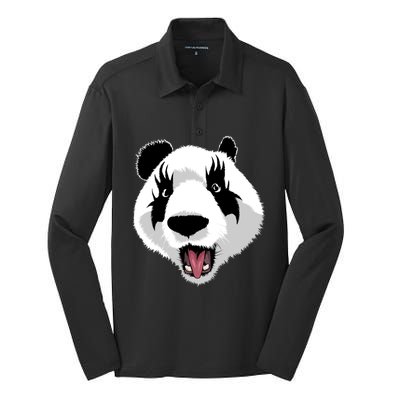 Panda Kiss Silk Touch Performance Long Sleeve Polo