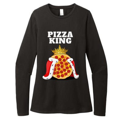 Pizza King Pizza Lover Cute Pizza Funny Foodie Womens CVC Long Sleeve Shirt