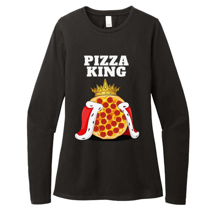 Pizza King Pizza Lover Cute Pizza Funny Foodie Womens CVC Long Sleeve Shirt