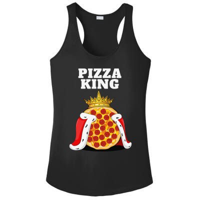 Pizza King Pizza Lover Cute Pizza Funny Foodie Ladies PosiCharge Competitor Racerback Tank