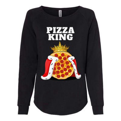 Pizza King Pizza Lover Cute Pizza Funny Foodie Womens California Wash Sweatshirt