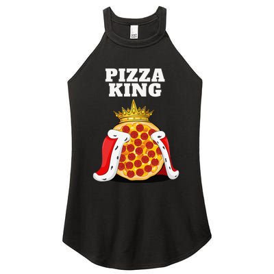 Pizza King Pizza Lover Cute Pizza Funny Foodie Women's Perfect Tri Rocker Tank