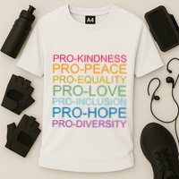 Pro Kindness Pro Peace Equality Love Diversity Human Rights Performance Shirt