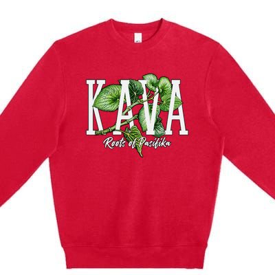 Pasifika Kava Roots Micronesian Melanesian Polynesian Premium Crewneck Sweatshirt