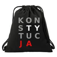 Polska Konstytucja Support Protest Koszulka Drawstring Bag