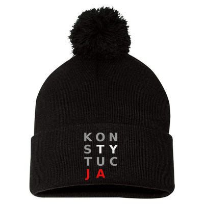 Polska Konstytucja Support Protest Koszulka Pom Pom 12in Knit Beanie