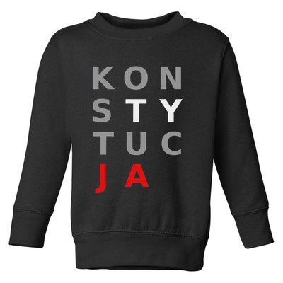 Polska Konstytucja Support Protest Koszulka Toddler Sweatshirt