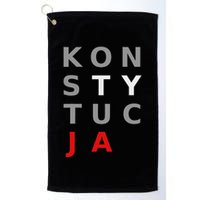 Polska Konstytucja Support Protest Koszulka Golf Towel