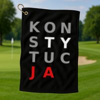Polska Konstytucja Support Protest Koszulka Golf Towel