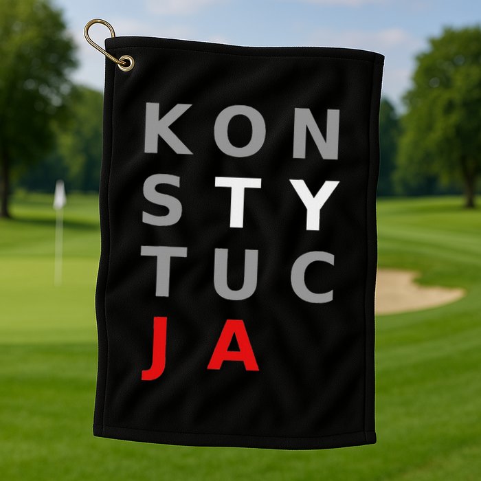 Polska Konstytucja Support Protest Koszulka Golf Towel