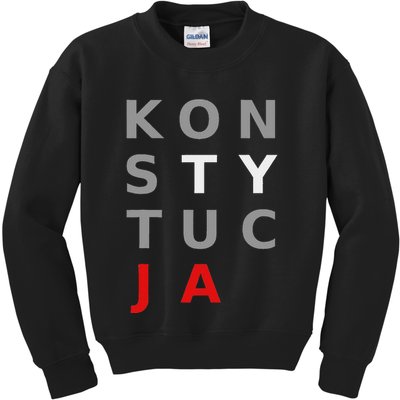 Polska Konstytucja Support Protest Koszulka Kids Sweatshirt