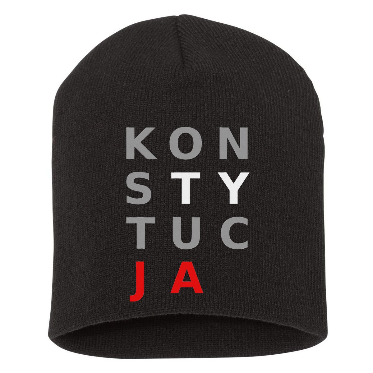 Polska Konstytucja Support Protest Koszulka Short Acrylic Beanie