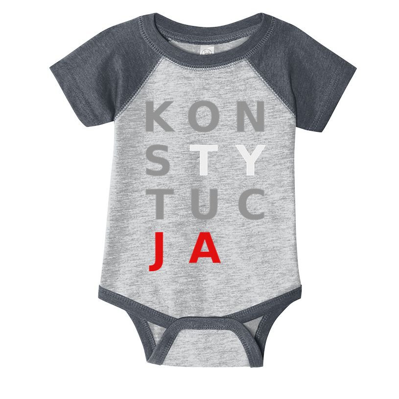 Polska Konstytucja Support Protest Koszulka Infant Baby Jersey Bodysuit