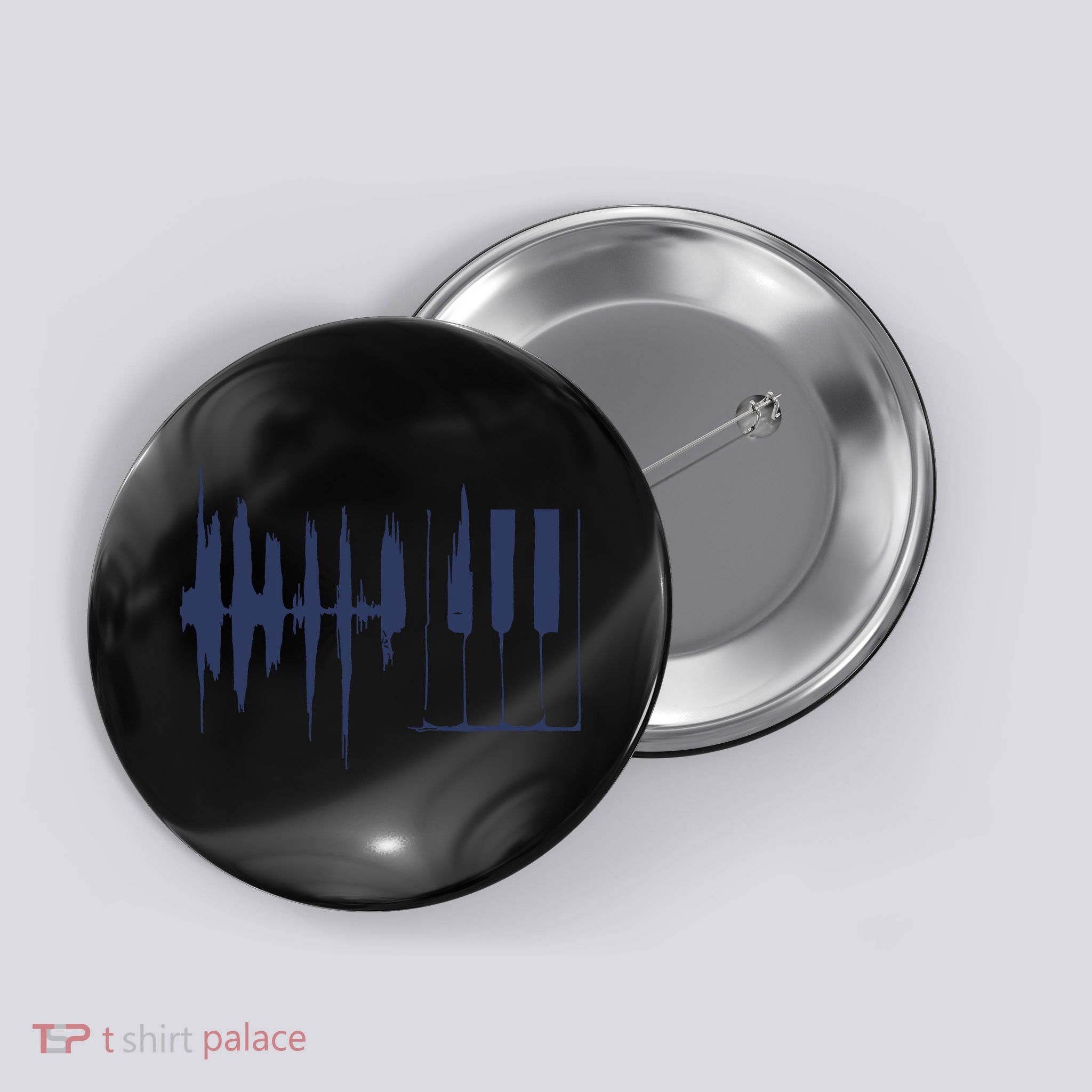 Piano Keys Sound Wave Keyboard Button