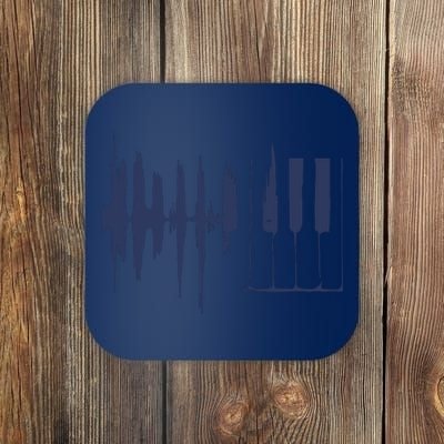 Piano Keys Sound Wave Keyboard Coaster