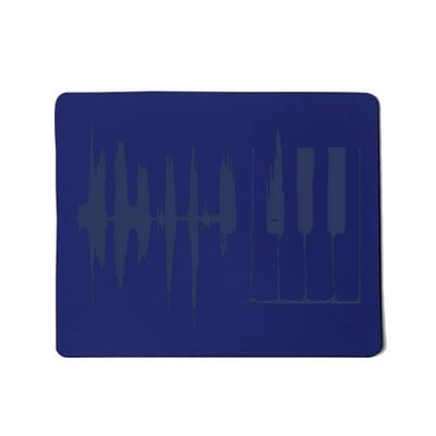 Piano Keys Sound Wave Keyboard Mousepad