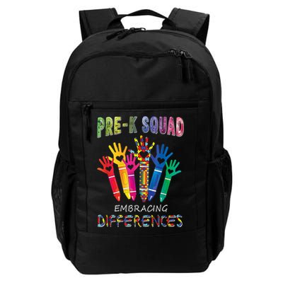 Pre K Squad Embracing Differences Autism SPED Teacher Backpack