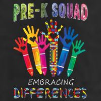 Pre K Squad Embracing Differences Autism SPED Teacher Tumbler