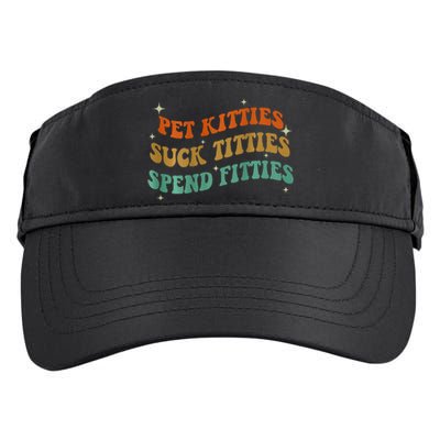 Pet Kitties Suck Titties Spend Fitties ( On Back) Adult Drive Performance Visor