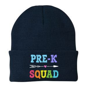 Pre K Squad Back To School Gift Preschool Teacher Knit Cap Winter Beanie