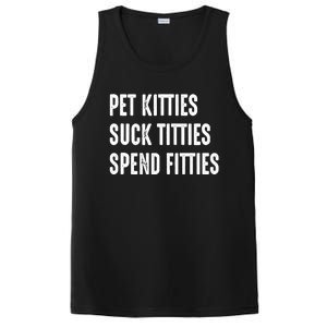 Pet Kitties Suck Titties Spend Fitties PosiCharge Competitor Tank