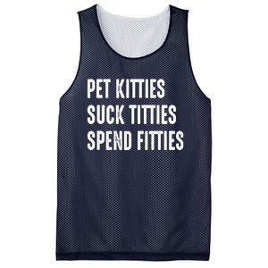 Pet Kitties Suck Titties Spend Fitties Mesh Reversible Basketball Jersey Tank