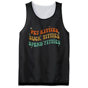 Pet Kitties Suck Titties Spend Fitties Mesh Reversible Basketball Jersey Tank