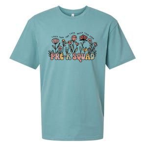 Pre K Squad Teach Them Love Them Watch Them Grow Sueded Cloud Jersey T-Shirt