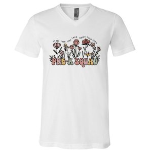 Pre K Squad Teach Them Love Them Watch Them Grow V-Neck T-Shirt