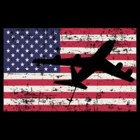 Patriotic Kc135 Stratotanker Jet American Flag City Backpack