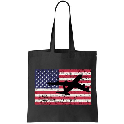 Patriotic Kc135 Stratotanker Jet American Flag Bag