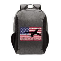 Patriotic Kc135 Stratotanker Jet American Flag Vector Backpack