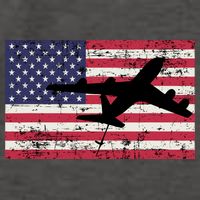 Patriotic Kc135 Stratotanker Jet American Flag Vector Backpack