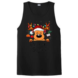 Pre K Squad Reindeer Funny Teacher Christmas Lights Cool Gift PosiCharge Competitor Tank