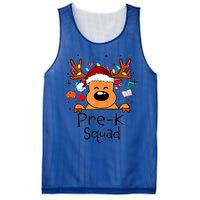 Pre K Squad Reindeer Funny Teacher Christmas Lights Cool Gift Mesh Reversible Basketball Jersey Tank