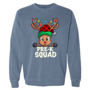 Pre K Squad Cute Teacher Christmas School For Teachers Garment-Dyed Sweatshirt