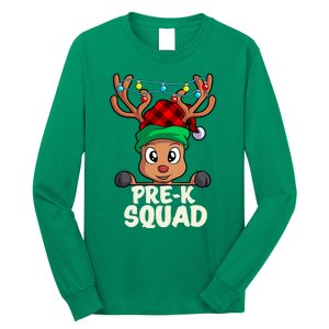 Pre K Squad Cute Teacher Christmas School For Teachers Long Sleeve Shirt