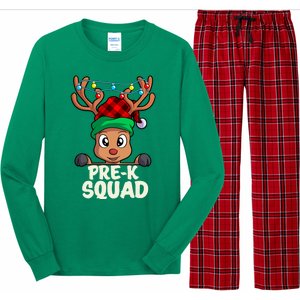 Pre K Squad Cute Teacher Christmas School For Teachers Long Sleeve Pajama Set