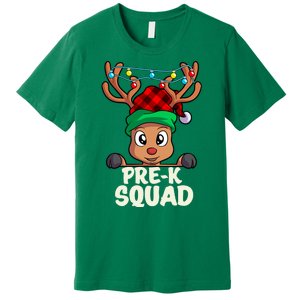 Pre K Squad Cute Teacher Christmas School For Teachers Premium T-Shirt