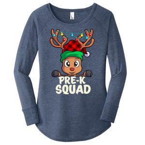 Pre K Squad Cute Teacher Christmas School For Teachers Women's Perfect Tri Tunic Long Sleeve Shirt