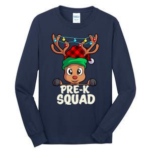 Pre K Squad Cute Teacher Christmas School For Teachers Tall Long Sleeve T-Shirt