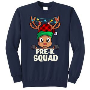 Pre K Squad Cute Teacher Christmas School For Teachers Tall Sweatshirt