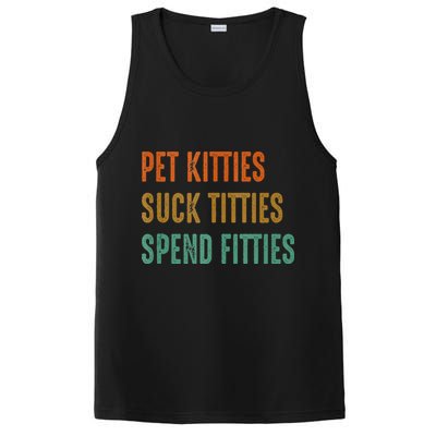 Pet Kitties Suck Titties Spend Fitties PosiCharge Competitor Tank