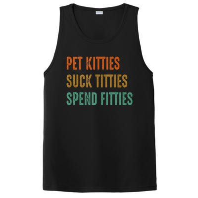 Pet Kitties Suck Titties Spend Fitties PosiCharge Competitor Tank