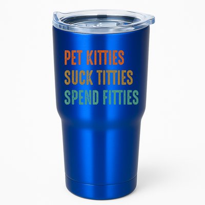 Pet Kitties Suck Titties Spend Fitties Tumbler